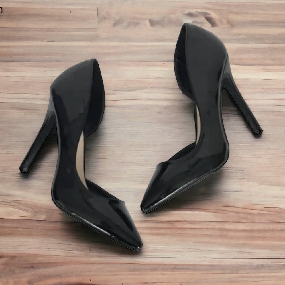 Shoedazzle Womens Shoes Size 8 Black Patton Stiletto 4.5" Heel Pointed Toe Pump
